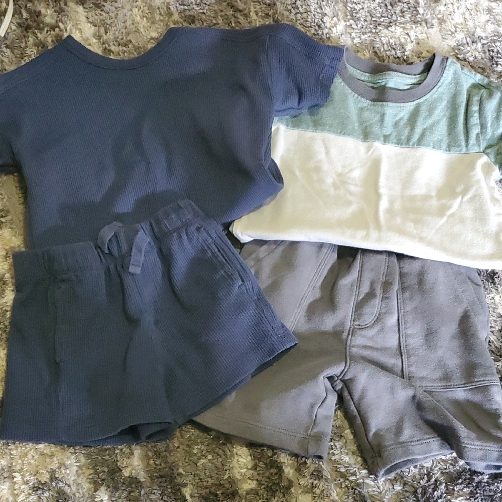 Kids Matching Set - Navy and Gray